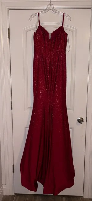 Sherri Hill Red Prom Dress thumbnail 1