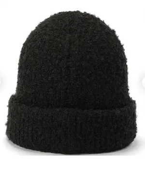 Hunter Black Unisex Tonal Patch Beanie Hat thumbnail 5