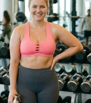 Victoria's Secret PINK Coral Ladder-Back Racerback Sports Bra thumbnail 1
