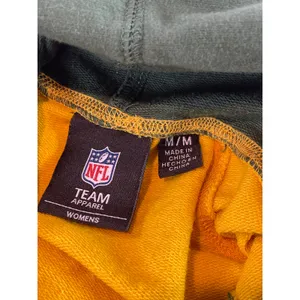 NFL Team Apparel Lightweight Hooded Long Sleeve Top Green Yellow Womens Size M thumbnail 5