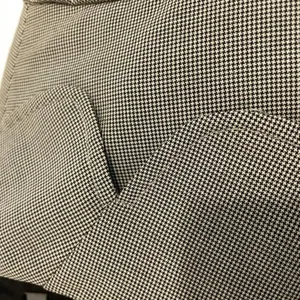 ANN TAYLOR Factory Tan / Brown Black Houndstooth Two Button Work Blazer Jacket 4 thumbnail 7