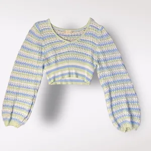 Altar’d State Cropped Briella Knit‎ Striped Sweater Womens Size S thumbnail 1