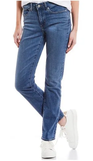 Levi’s Classic Straight Mid Rise Jeans Size 28. Inseam 30in. thumbnail 1