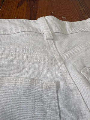 Garnet Hill White Denim Pencil Skirt Size 00 thumbnail 7
