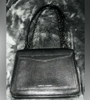 Rebecca Minkoff Love Too Black Leather Embossed Crossbody Handbag thumbnail 5