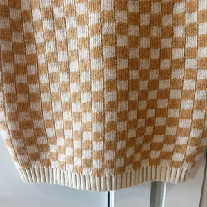 EMORY PARK Yara Wool Blend Checkered Mini Sweater Tank Dress | Small‌‌‌‌‌‌‌ thumbnail 5