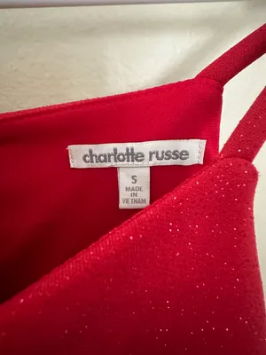 Charlotte Russe Sparkly Red Dress thumbnail 5