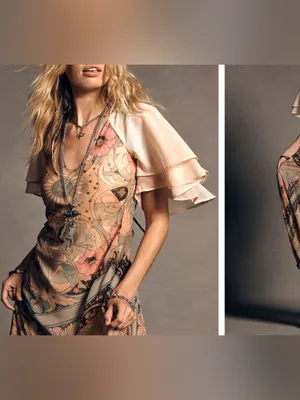 NWT Free People Celestial Nights Maxi Dress - fairy combo - small thumbnail 5