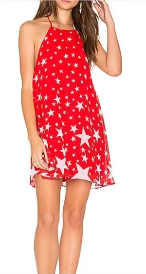SHOW ME YOUR MUMU catch a falling star Katy halter dress thumbnail 1
