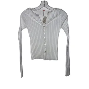 Free People Tilly Long Sleeve Top in Ivory X-Small New Womens thumbnail 5