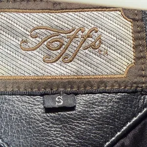 Toff's Genuine Leather Black‎ Jacket Coat Size S thumbnail 5