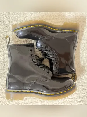 Dr. Martens 1460 Patent Leather Boots Black Women's Size 7 NEW Without Box thumbnail 2