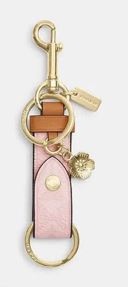 Trigger Snap Bag Charm Signature Canvas With Tea Rose Charm thumbnail 1