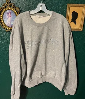 Good American Sagittarius Zodiac Bedazzled Crewneck Sz 4/XL thumbnail 1