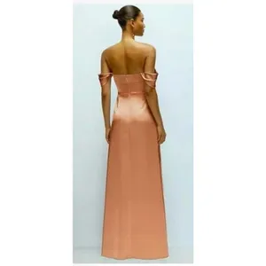 After Six Copper Penny Satin Convertable Gown Size 4 $269 6898 NEW thumbnail 2