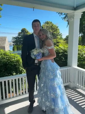 Sherri Hill 55500 Prom Dress light blue thumbnail 2