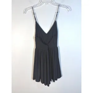 Silence + Noise Tennis‎ Dress/Romper XS Black Excellent V-Neck Adjustable Straps thumbnail 2