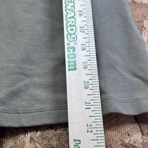 Madewell Olive Green Women Sleeveless Tank Top Square back Minimalist Stretch M thumbnail 7