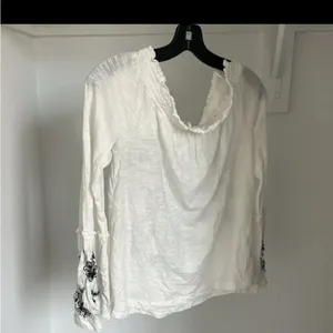 Anthropologie Embroidered‎ Floral Top size S thumbnail 6
