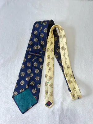 Tommy Hilfiger Man's Silk Tie Blue Nautical Designer Classic Cravat thumbnail 4