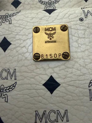 MCM Vintage Visetos Boston Satchel Ivory Black Monogram Top Handle Bag thumbnail 11