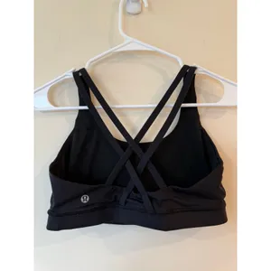 Lululemon Energy Sport Bra Womens 8 B-D Cups Black Breathable Yoga & Training thumbnail 2
