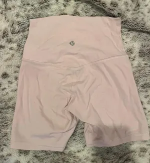 Pink Lululemon Biker Shorts 6 thumbnail 2