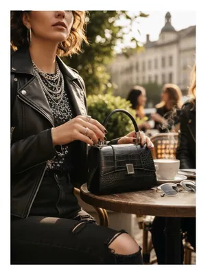 Aldo 𓆈 Vegan Croc Embossed Convertible Crossbody Top Handle Mini Bag 𓆈 Black 𓆈 thumbnail 15
