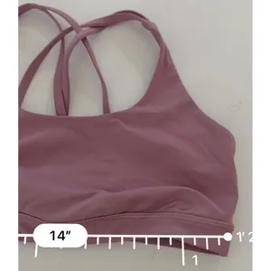 Lululemon Energy Bra Size 10 Medium Support, B-D Cup Cherry Tint (No pads) thumbnail 8