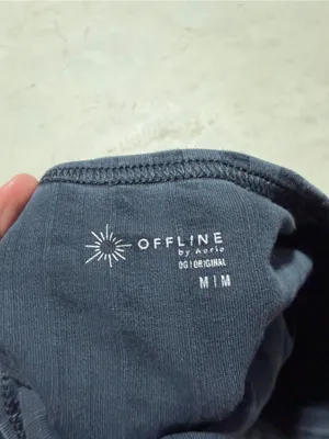 Aerie offline OG original Ribbed Square-Neck Crop Top medium thumbnail 3