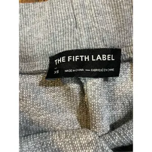 The Fifth Label Heathered Light‎ Gray pull on casual lounge pants 100% co… thumbnail 9