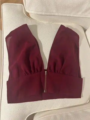 Shein Burgundy Top  thumbnail 2