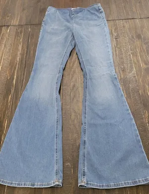 Free People We The Free Penny Pull On Flare Jeans Women's 28 Bell Bottom thumbnail 1