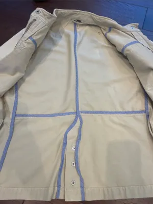 Free People Cream Field Jacket - Casual Utility Style Size Small ? - C69-055 thumbnail 10