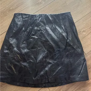 Abercrombie & Fitch Leather Black Mini Skirt Willing to accept offers!!! thumbnail 1
