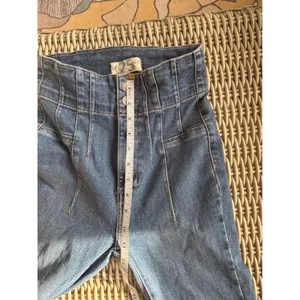 We The Free Free People Jayde Flare Jeans Size 25 Boho Retro High Rise layered thumbnail 9