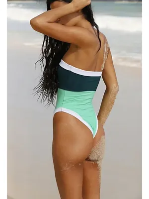 ONEONE Free People Alisha One-Piece Swimsuit in Spearmint Size Medium NWT thumbnail 8