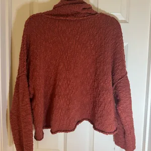 Free People Womens Big Easy Cowl Neck Pullover Sweater,‎ Coral, Medium thumbnail 6