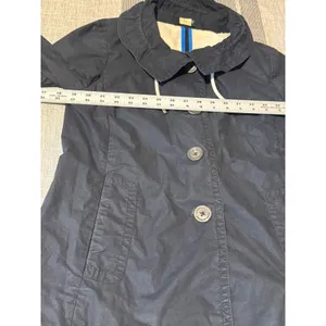 J Crew Navy Blue Cotton Waxed Look Utility Jacket Womens Size 6 thumbnail 3