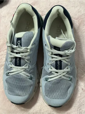 On Cloudflyer Women's Light Blue Ankle Sneakers c138 Size 8 thumbnail 1