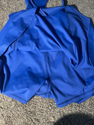 Women’s athletic dress with shorts medium Blue thumbnail 2