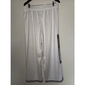 Womens L Nike Sportswear Basketball Jersey Pants Mesh White‎ Skater Y2K Wide Leg thumbnail 2