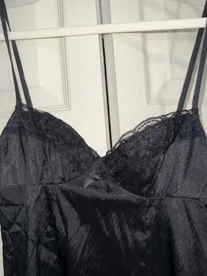 Princess Polly black slip dress thumbnail 3
