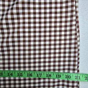 PrettyLittleThing Brown Gingham Peter Pan Collar‎ Ruffle Shirt Dress Size 8 thumbnail 8
