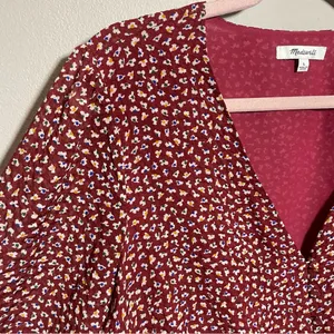 Madewell retro ditsy floral blouse boho button front long sleeve top thumbnail 7