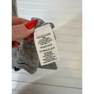 Free People For Keeps Cardigan Salt & Pepper Combo Gray Asymmetrical Hooded Sz M thumbnail 8