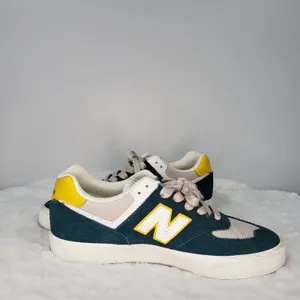 New Balance Numeric 574 Vulc Sneakers Blue Yellow Size 6.5/8 thumbnail 2
