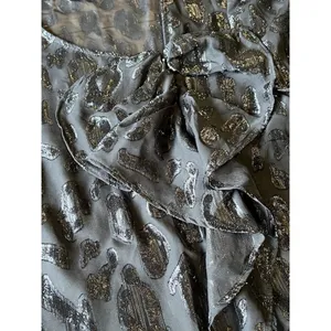 Zara Women XS Black Sheer Long Sleeve‎ Embroidered Top Blouse Ruffle Front thumbnail 5