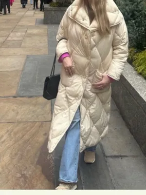 Free People Joanna Maxi Puffer Jacket Almond Milk thumbnail 3