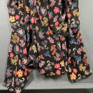 Anthro HD in Paris Maxi Dress‎ Womens US 4 Sheer Floral Chiffon Cottage Peasant thumbnail 14